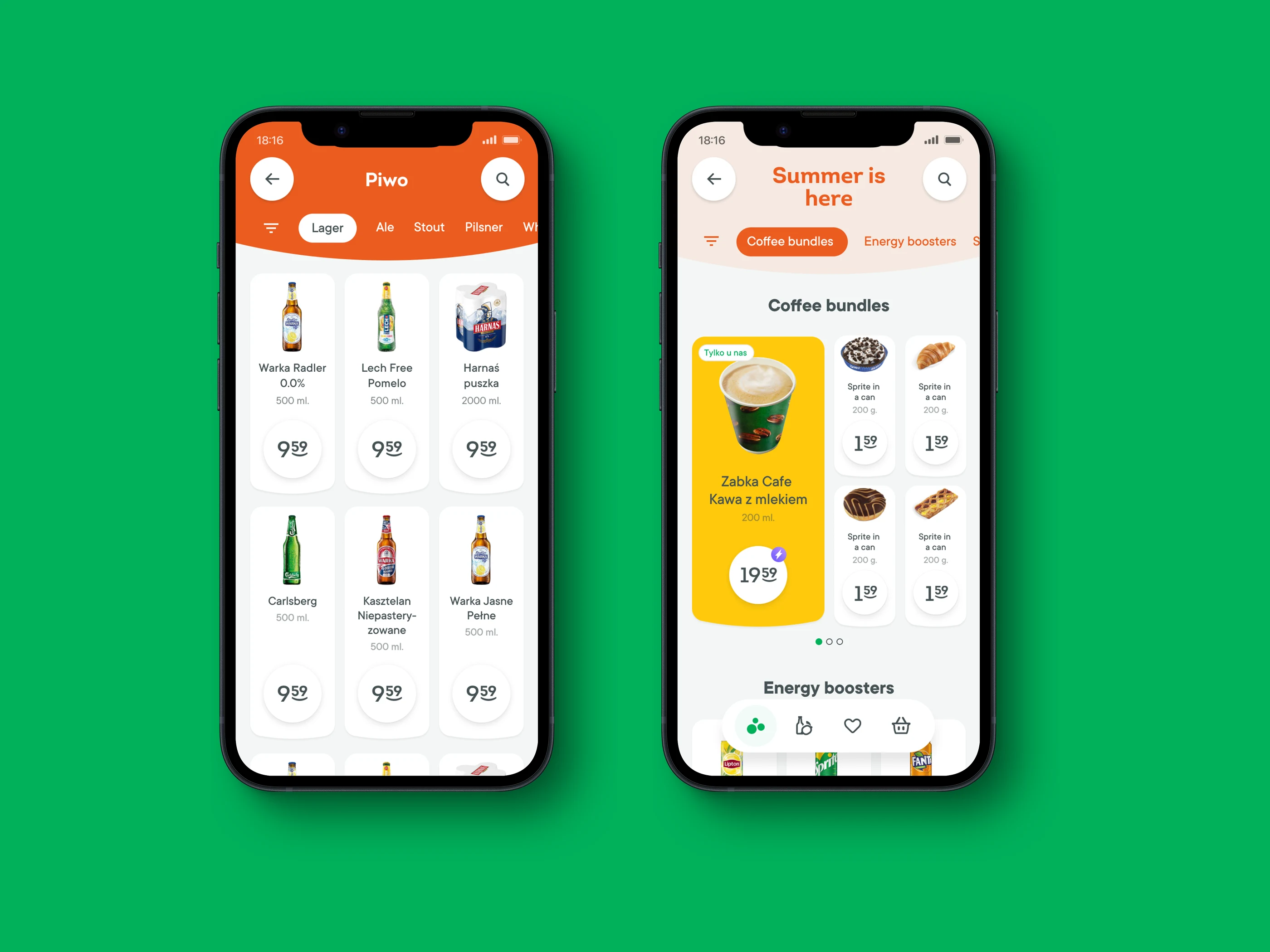 Żabka home delivery app